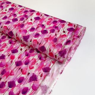 Viscoză RAYON POPLIN Poppys design B