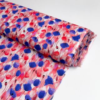 Viscoză RAYON POPLIN Poppys design A