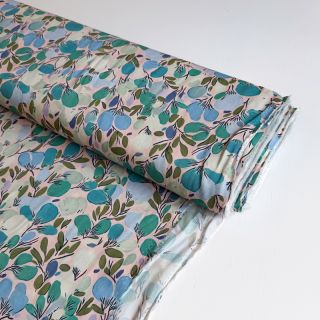 Viscoză RAYON POPLIN Simplistic flowers design C