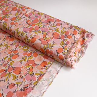 Viscoză RAYON POPLIN Simplistic flowers design A