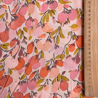 Viscoză RAYON POPLIN Simplistic flowers design A