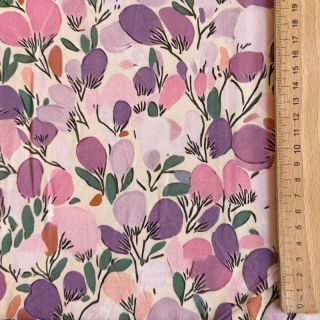 Viscoză RAYON POPLIN Simplistic flowers design B