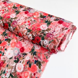 Viscoză RAYON POPLIN Wild flowers design B