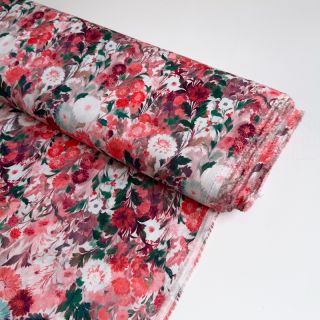 Viscoză RAYON POPLIN Wild flowers design D