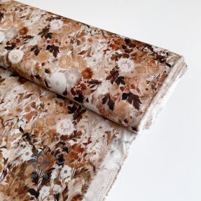 Viscoză RAYON POPLIN Wild flowers design C