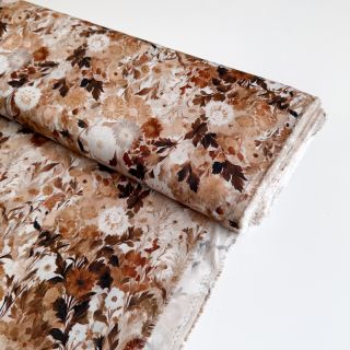 Viscoză RAYON POPLIN Wild flowers design C