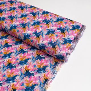 Viscoză RAYON POPLIN Faded spots design A