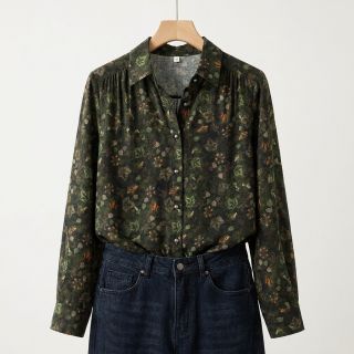 Viscoză RAYON POPLIN Dark barrock design B