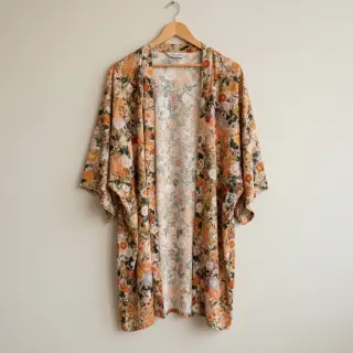 Viscoză RAYON POPLIN Wild flowers design A