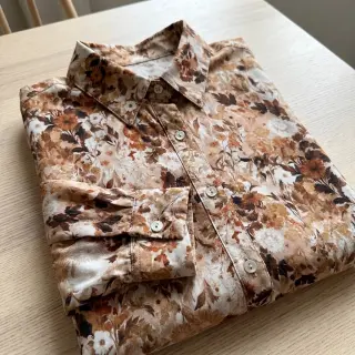 Viscoză RAYON POPLIN Wild flowers design C