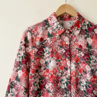 Viscoză RAYON POPLIN Wild flowers design D