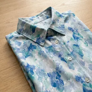 Viscoză RAYON POPLIN Faded spots design C
