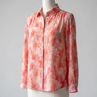 Viscoză RAYON POPLIN Faded spots design D