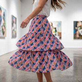 Viscoză RAYON POPLIN Faded spots design A