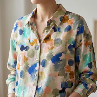 Viscoză RAYON POPLIN Bouncy design D