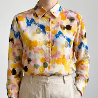 Viscoză RAYON POPLIN Bouncy design E