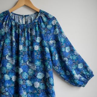 Viscoză RAYON POPLIN Flower sea design B