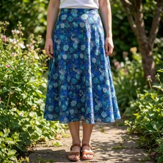 Viscoză RAYON POPLIN Flower sea design B