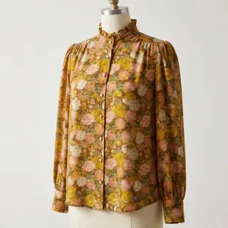 Viscoză RAYON POPLIN Flower sea design C