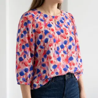 Viscoză RAYON POPLIN Poppys design A