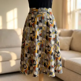 Viscoză RAYON POPLIN Leona design D