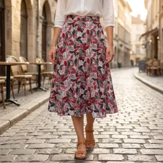 Viscoză RAYON POPLIN Floral design C