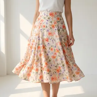 Viscoză RAYON POPLIN Love design D