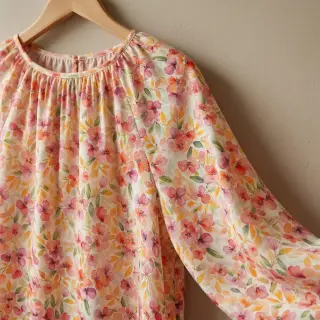 Viscoză RAYON POPLIN Love design E