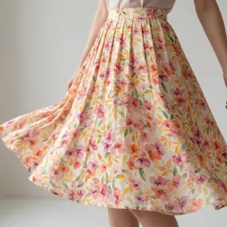 Viscoză RAYON POPLIN Love design E