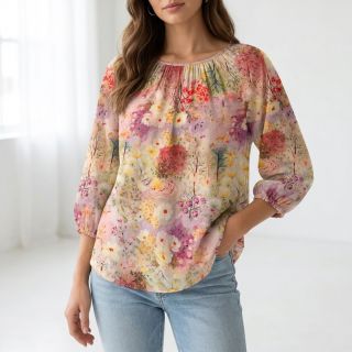 Viscoză RAYON POPLIN Love design B