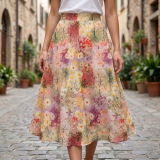 Viscoză RAYON POPLIN Love design B