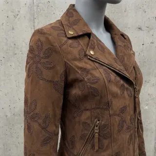 Imitație piele întoarsă stretch Amalia brown