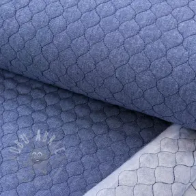 Material textil matlasat JEANS dark blue