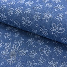 JEANS DENIM JACQUARD Flower dark jeans