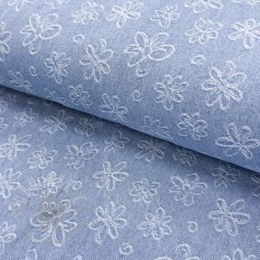 JEANS DENIM JACQUARD Flower light jeans