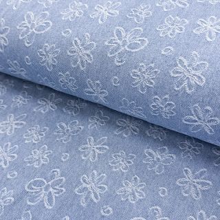 JEANS DENIM JACQUARD Flower light jeans