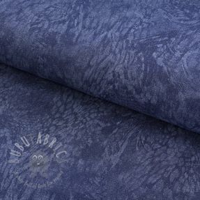 JEANS DENIM HEAVY Animal printed dark blue