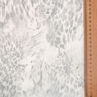 JEANS DENIM HEAVY Animal printed offwhite