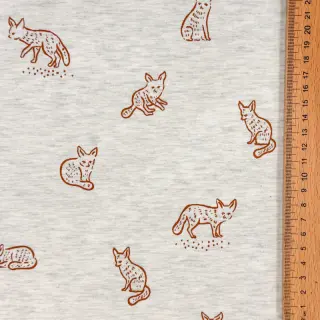 Tricot Hidden foxie ecru melange