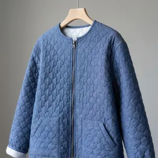 Material textil matlasat JEANS dark blue
