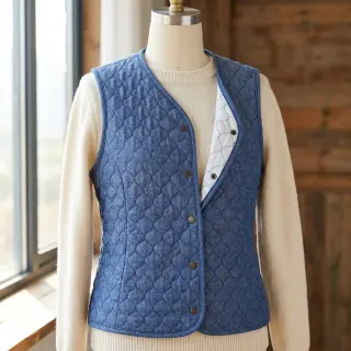 Material textil matlasat JEANS dark blue