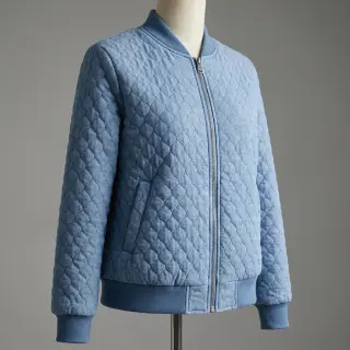 Material textil matlasat JEANS blue