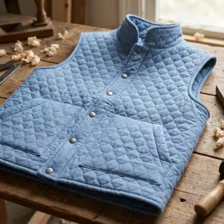 Material textil matlasat JEANS blue