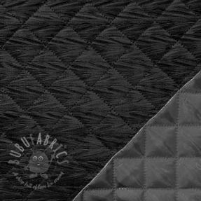 Material textil matlasat VELVET STEPPED black