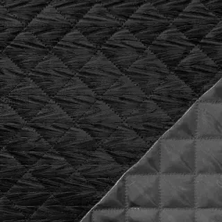 Material textil matlasat VELVET STEPPED black