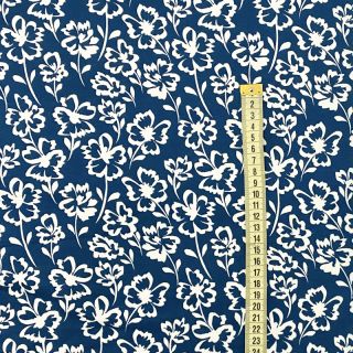 Jerse trening pieptănat SOFT Imprint flowers petrol