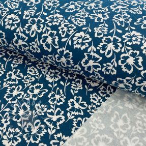 Jerse trening pieptănat SOFT Imprint flowers petrol