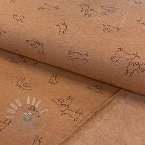 Jerse trening pieptănat Dogs camel melange