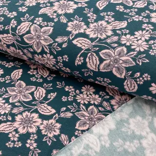 Jerse trening pieptănat SOFT Flowers emerald