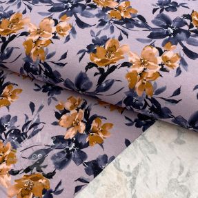 Jerse trening Huge flowers lilac digital print